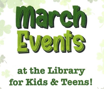 March 2024 Events for Kids and Teens at the Otsego County Library